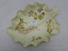 A Royal Worcester leaf dish