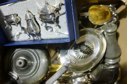 A quantity of silver plate etc