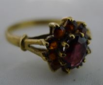 A 9 ct gold dress ring