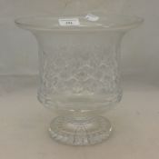 A Tiffany & Co cut crystal vase