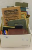 A quantity of miscellaneous, including Victorian printed postcard scene albums for London,