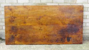 A 19th century fruitwood farmhouse table top