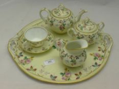 A porcelain tea for one set,