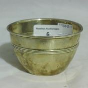 A silver bowl