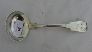 A Scottish silver ladle