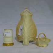 Three miniature pieces of Royal Worcester