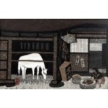 KIYOSHI SAITO (1907-1997) Japanese Onri-an Arashi-Yama Kyoto Limited edition woodcut Titled,