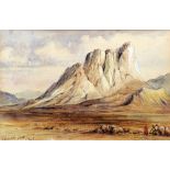 Attributed to EDWARD LEAR (1812-1888) British Mount Sinai,