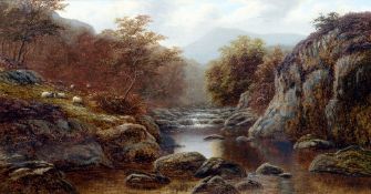 WILLIAM MELLOR (1851-1931) British On the Ledr [sic], North Wales Oil on canvas Signed,