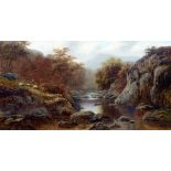 WILLIAM MELLOR (1851-1931) British On the Ledr [sic], North Wales Oil on canvas Signed,