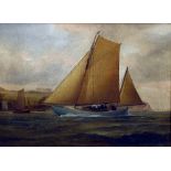 EDMUNDS (19th century) British South Coast Yawl Oil on canvas Signed and dated 1896 39 x 29 cm,