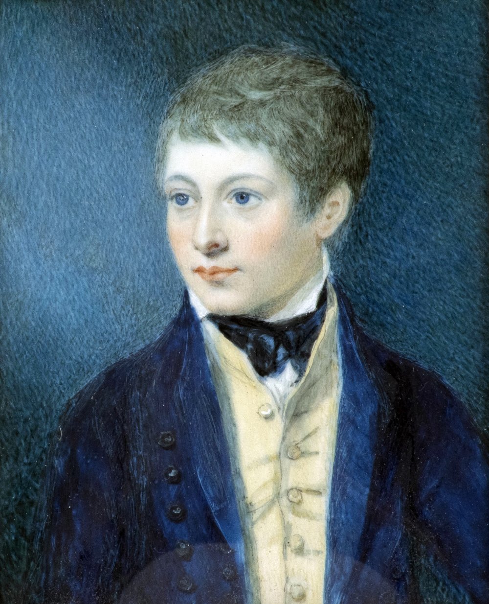 ENGLISH SCHOOL (19th/20th century) Portrait Miniature of Young Man,