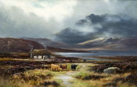 HENRY HADFIELD CUBLEY (1858-1934) British Near Sligachan, Isle of Skye Oil on canvas Signed,