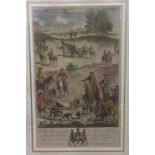 RICHARD BLOME (1635-1705) English The Gentleman's Recreation: six plates from Sporting and Gameing