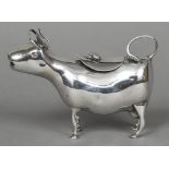 A Dutch Export Sterling silver cow creamer Typically modelled. 10 cm high.