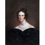 ENGLISH SCHOOL (19th century) Portrait miniature of Frances Mary Ann Prideaux Possibly bodycolour