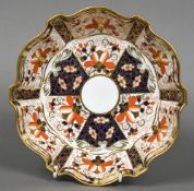 A Royal Crown Derby bowl, pattern 2825 Within a shaped rim,