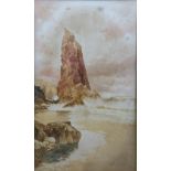 ENGLISH SCHOOL (19th century) Coastal Scene Watercolour Indistinctly signed with initials 74 x 125.