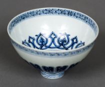 A Chinese blue and white porcelain bowl,