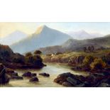 HARRY ARMSTRONG WHITTLE (19th century) British Highland Landscape Oil on board Signed and dated