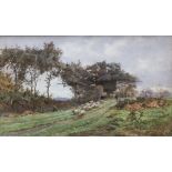 CYRIL WARD (1863-1935) British A Surrey Lane Watercolour Signed and dated 1894,
