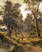 ABRAHAM HULK Junior (1851-1922) British Gomshall Avenue, Surrey Oil on canvas Signed 48 x 58 cm,