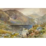 BENJAMIN JOHN OTTWELL (1860-1937) British The Dhu Loch Watercolour Signed and dated 1901,