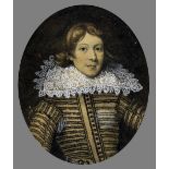 ENGLISH SCHOOL (19th century) Portrait of a 17th century style Gentleman,