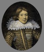 ENGLISH SCHOOL (19th century) Portrait of a 17th century style Gentleman,