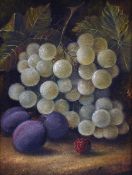 ENGLISH SCHOOL (19th century) Still Lifes of Fruit Oils on canvas 16 x 22 cm,