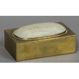 A Chinese brass box Of rectangular form,