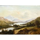 FRANCIS DANBY (1793-1861) British Mountainous Landscape Oil on canvas Signed and dated 1827 46 x 34