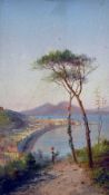 Attributed to GIUSEPPE CARELLI (1858-1921) Italian Bay of Naples;