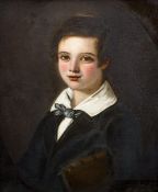 ENGLISH SCHOOL (19th century) Portrait of a Young Boy Oil on canvas 44.