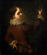 After JEAN-ALEXIS GRIMOU (1678-1733) French A Young Pilgrim Boy Oil on canvas Red wax seal mark to