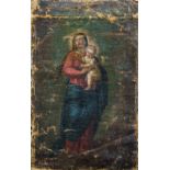 CONTINENTAL SCHOOL (18th/19th century) Madonna and Child Oil on canvas 26 x 42 cm,