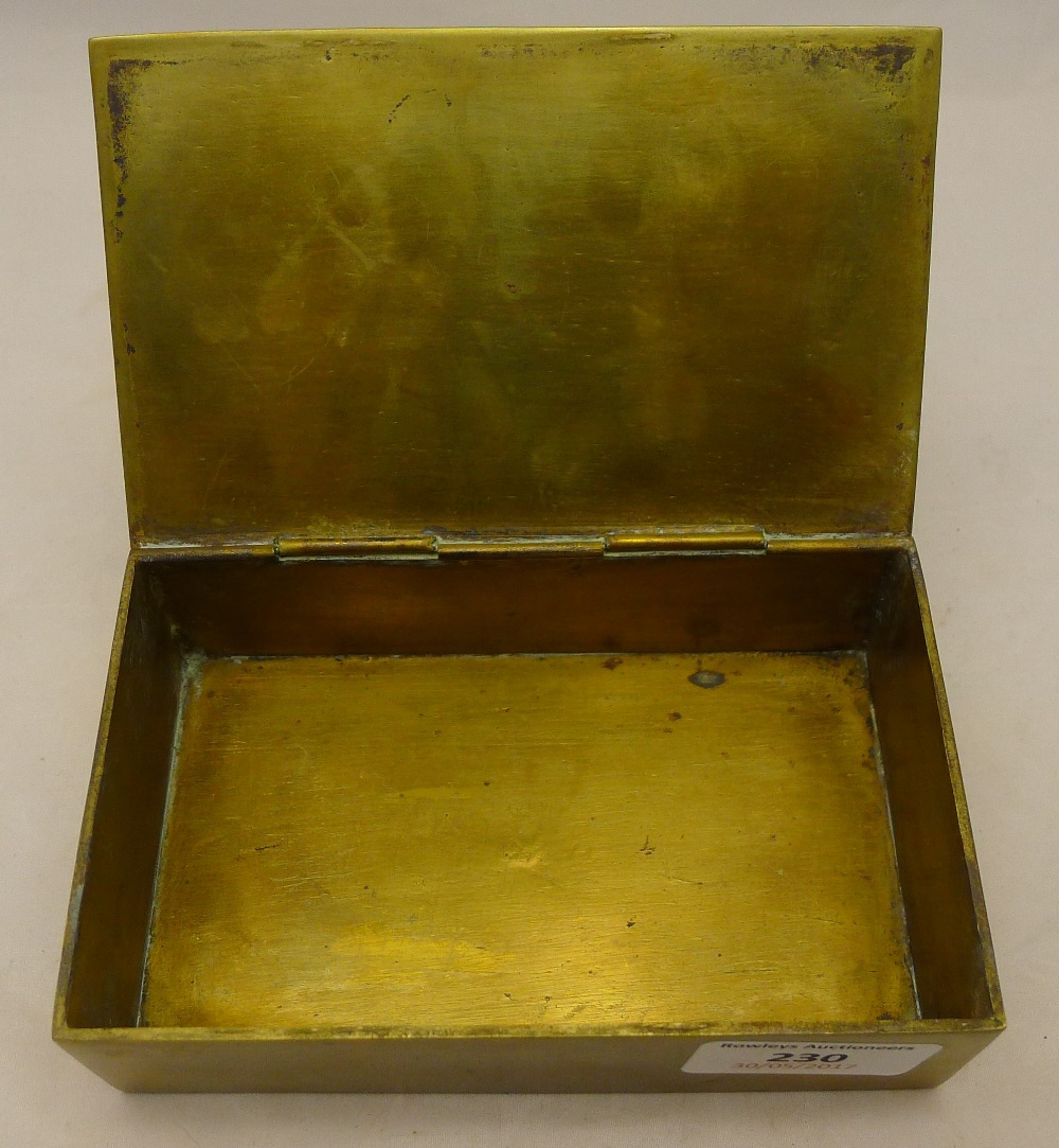 A Chinese brass box Of rectangular form, - Image 7 of 9