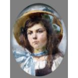 CONTINENTAL SCHOOL (19th century) Portrait Miniature of a Young Lady,