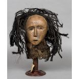 A Chokwe Mwano Pwo tribal mask,