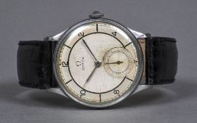 An Omega 30T2 gentleman's wristwatch The dial with Arabic numerals,