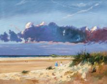 *AR JOHN ROHDA (born 1946) British Holkham Bay Oil on canvas Signed 75 x 59.