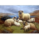 After WILLIAM WATSON II (active 1866-1921) British Sheep in Highland Landscapes Oils on board Both