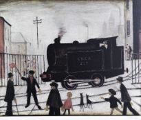 *AR LAWRENCE STEPHEN LOWRY (1887-1976) British The Level Crossing Limited edition print Signed in