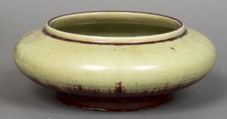 A 19th century Chinese porcelain bowl Of squat form,