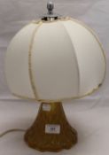 An Art Deco glass lamp