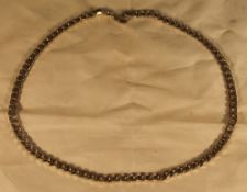 A solid silver 925 curb necklace