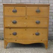 A Victorian pine chest of drawers