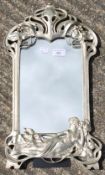 An Art Nouveau style mirror