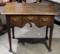 A George III oak lowboy