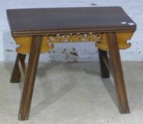 A Chinese hardwood stool